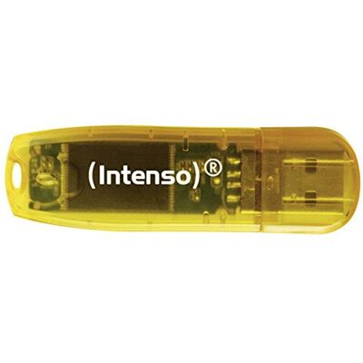 Intenso Rainbow Line 64GB USB 2.0 Memory Stick Orange Intenso Rainbow Line 64GB USB 2.0 Memory Stick Orange