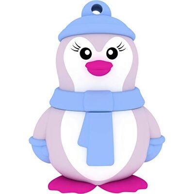 EMTEC ECMMD16GM335 USB-stick – 2.0 – licentieserie – collectie Animalitos – 16 GB – Lady Penguin figuur materiaal zachte gum EMTEC ECMMD16GM335 USB-stick – 2.0 – licentieserie – collectie Animalitos – 16 GB – Lady Penguin figuur materiaal zachte gum
