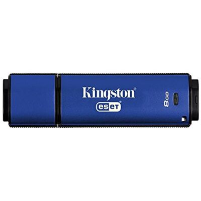 Kingston Vault Privacy 3.0 Anti-Virus USB-stick, 8 GB, blauw Kingston Vault Privacy 3.0 Anti-Virus USB-stick, 8 GB, blauw