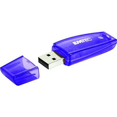 EMTEC ECMMD8GC410 USB-stick 2.0 serie Runner C410 Color Mix 8 GB transparant paars met dop EMTEC ECMMD8GC410 USB-stick 2.0 serie Runner C410 Color Mix 8 GB transparant paars met dop
