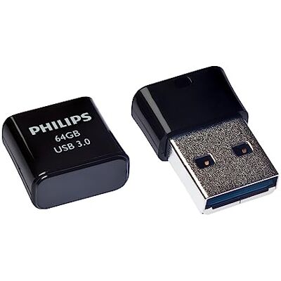 Philips USB 3.0 64 GB Pico Edition zwart middernacht Philips USB 3.0 64 GB Pico Edition zwart middernacht