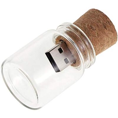 Hsthe Sea 4 GB schattige flash-drive USB 2.0 bewaardoos, unieke doos, van glas, fles met kurk, memory stick, pen drive, geschenken voor bruiloft, elektronisch, pen, fantasie, waterdicht ontwerp Hsthe Sea 4 GB schattige flash-drive USB 2.0 bewaardoos, unieke doos, van glas, fles met kurk, memory stick, pen drive, geschenken voor bruiloft, elektronisch, pen, fantasie, waterdicht ontwerp