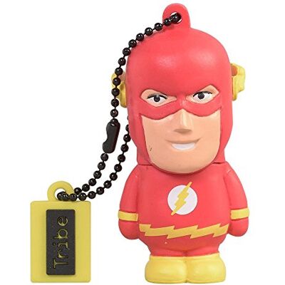 Tribe Warner Bros DC Comics Flash USB-stick 2.0, 8 GB, rubber, met sleutelhanger, meerkleurig Tribe Warner Bros DC Comics Flash USB-stick 2.0, 8 GB, rubber, met sleutelhanger, meerkleurig