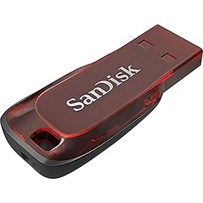 SanDisk Cruzer Blade USB 2.0 Flash Drive 16 GB kleur en 3 stuks SanDisk Cruzer Blade USB 2.0 Flash Drive 16 GB kleur en 3 stuks