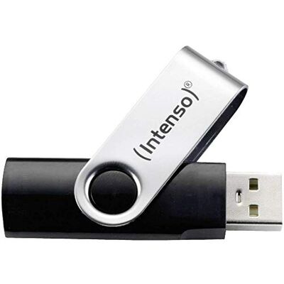 Intenso Basic Line 32 GB USB-stick USB 2.0 zilver/zwart Intenso Basic Line 32 GB USB-stick USB 2.0 zilver/zwart