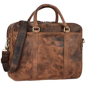 STILORD Dante Elegante leren tas voor heren en dames, uniseks, schoudertas, handtas, zakelijke tas, 39,6 cm (15,6 inch), kantoorhanddoek, sepia bruin, M, documententas STILORD Dante Elegante leren tas voor heren en dames, uniseks, schoudertas, handtas, zakelijke tas, 39,6 cm (15,6 inch), kantoorhanddoek, sepia bruin, M, documententas