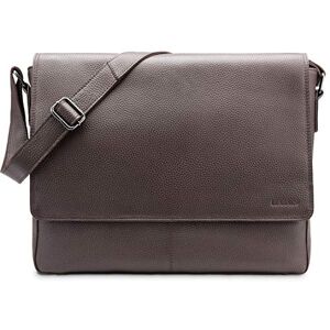 LEABAGS Schoudertas van Oxford-leer, laptoptas tot 15 inch, messenger bag van echt buffelleer, vintage look, leren tas, schoudertas, werktas, 38 x 10 x 31 cm, bruin fluweel, Oxford LEABAGS Schoudertas van Oxford-leer, laptoptas tot 15 inch, messenger bag van echt buffelleer, vintage look, leren tas, schoudertas, werktas, 38 x 10 x 31 cm, bruin fluweel, Oxford