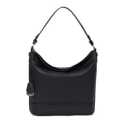 Hexagona Paris-Besace-for women's Comfort-Collection Taupe van generfd rundleer, schoudertas, handdoek, schoudertas, messenger bag, 36 x H: 28 x D: 14 cm Hexagona Paris-Besace-for women's Comfort-Collection Taupe van generfd rundleer, schoudertas, handdoek, schoudertas, messenger bag, 36 x H: 28 x D: 14 cm