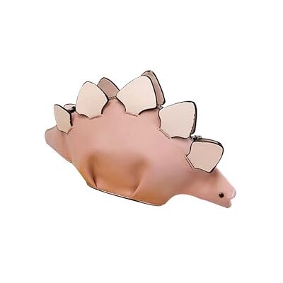 PORRASSO Schoudertas voor dames, creatief, schoudertas, dinosaurus, vorm, handtas, verstelbare riem, crossbody tas, Roze, L, Stijlvol PORRASSO Schoudertas voor dames, creatief, schoudertas, dinosaurus, vorm, handtas, verstelbare riem, crossbody tas, Roze, L, Stijlvol