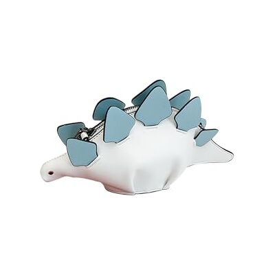 PORRASSO Schoudertas voor dames, creatief, schoudertas, dinosaurus, vorm, handtas, verstelbare riem, crossbody tas, Wit. PORRASSO Schoudertas voor dames, creatief, schoudertas, dinosaurus, vorm, handtas, verstelbare riem, crossbody tas, Wit.