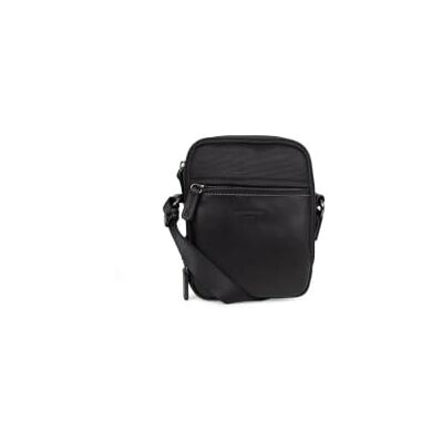 Hexagona Travel Paris Tas voor heren Travel Collection Zwart Nylon 1 verstelbare schouderriem aktetas Handtas Schoudertas voor heren Hexagona Travel Paris Tas voor heren Travel Collection Zwart Nylon 1 verstelbare schouderriem aktetas Handtas Schoudertas voor heren