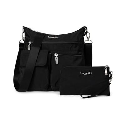 Baggallini Moderne Everywhere schoudertas, zwart., Modern Everywhere schoudertas Baggallini Moderne Everywhere schoudertas, zwart., Modern Everywhere schoudertas