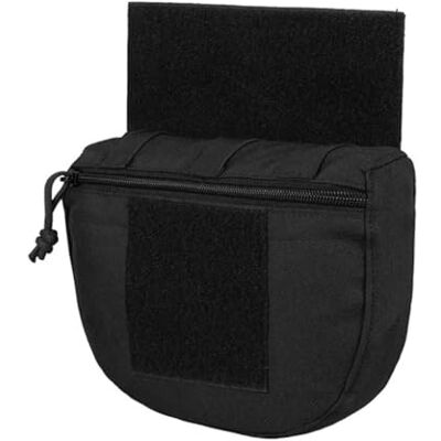 DONGKER Tactische tas van polyester met haak en gesp voor jacht, wandelen, fietsen, kamperen, zwart. DONGKER Tactische tas van polyester met haak en gesp voor jacht, wandelen, fietsen, kamperen, zwart.