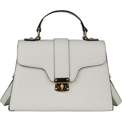 bugatti Mare 3.0 Kleine elegante dameshandtas, schoudertas van kunstleer, Wit. bugatti Mare 3.0 Kleine elegante dameshandtas, schoudertas van kunstleer, Wit.