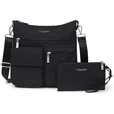 Baggallini Moderne Everywhere schoudertas, zwart., Modern Everywhere schoudertas Baggallini Moderne Everywhere schoudertas, zwart., Modern Everywhere schoudertas