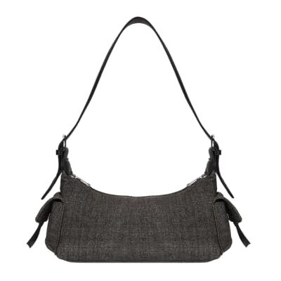 Eco Right Ecoright Schoudertas voor dames met verstelbare en afneembare schouderriem, elegante handtas van denim met meerdere zakken, nachtblauw, één maat, western, Nachtblauw., Eén maat, Westers Eco Right Ecoright Schoudertas voor dames met verstelbare en afneembare schouderriem, elegante handtas van denim met meerdere zakken, nachtblauw, één maat, western, Nachtblauw., Eén maat, Westers