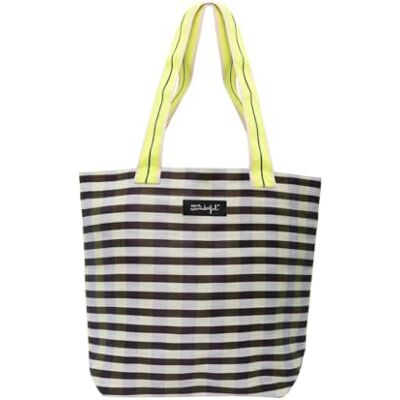 Mr. Wonderful Bedrukte tas met strepen, strandtas voor dames, grote capaciteit en design, voor reizen en vakantie, zwart/wit, eenheidsmaat Mr. Wonderful Bedrukte tas met strepen, strandtas voor dames, grote capaciteit en design, voor reizen en vakantie, zwart/wit, eenheidsmaat