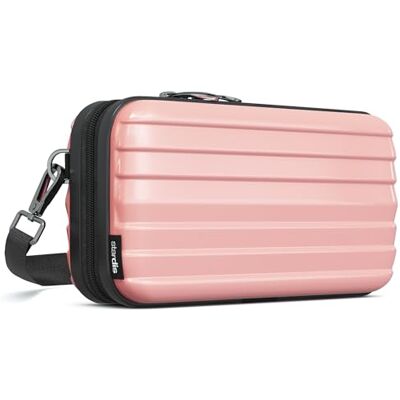 stardis Unibag Schoudertas met schouderriem, ritssluiting, mini-koffer, waterdicht, handtas, binnenzakken, harde make-uptas om op te hangen, voor dames en heren, Roze, Modern stardis Unibag Schoudertas met schouderriem, ritssluiting, mini-koffer, waterdicht, handtas, binnenzakken, harde make-uptas om op te hangen, voor dames en heren, Roze, Modern