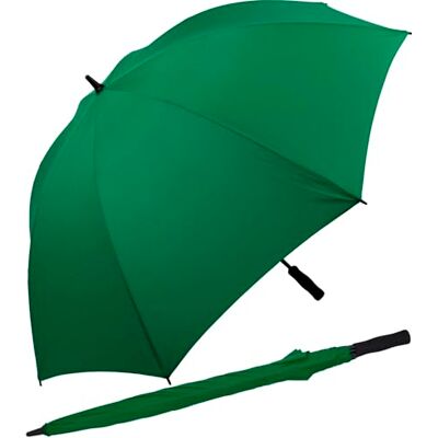 iX-brella Full-Fiber XXL golfparaplu 130 cm lichtgewicht stormbestendig met zachte handgreep, Donkergroen iX-brella Full-Fiber XXL golfparaplu 130 cm lichtgewicht stormbestendig met zachte handgreep, Donkergroen