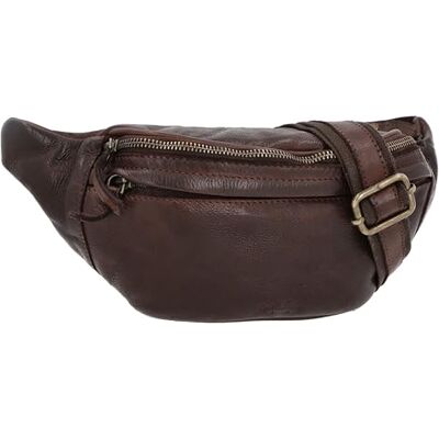 Gusti Leder Gusti Spencer Heuptas van leer voor dames en heren, bruin, eenheidsmaat, vintage Gusti Leder Gusti Spencer Heuptas van leer voor dames en heren, bruin, eenheidsmaat, vintage