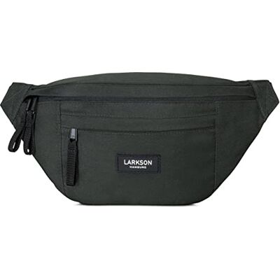 LARKSON Ole Waterdichte heuptas voor dames en heren, ideaal voor festivals, reizen en sport, donkergroen, Talla única LARKSON Ole Waterdichte heuptas voor dames en heren, ideaal voor festivals, reizen en sport, donkergroen, Talla única