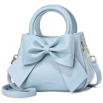 NICOLE & DORIS Mini-handtas voor dames, schoudertas, schattig, kleine schoudertas van leer, crossbody tas, meisjes, messenger bag, telefoontas, blauw, L, crossbody, clutch L NICOLE & DORIS Mini-handtas voor dames, schoudertas, schattig, kleine schoudertas van leer, crossbody tas, meisjes, messenger bag, telefoontas, blauw, L, crossbody, clutch L
