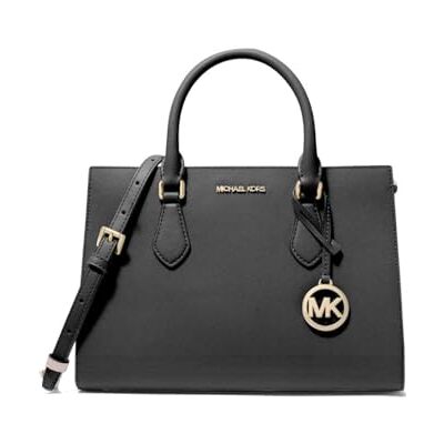 Michael Kors Sheila dameshandtas middelgroot, zwart met gouden hardware, zwart. M Michael Kors Sheila dameshandtas middelgroot, zwart met gouden hardware, zwart. M