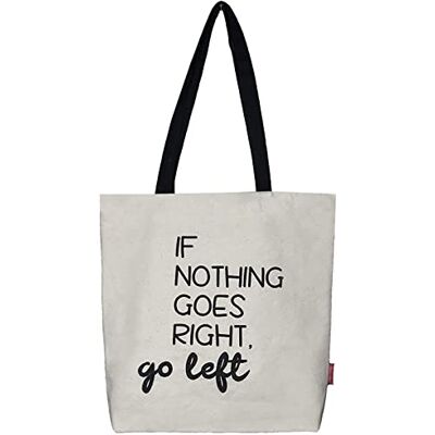 hello-bags Handtas, ecru, 38 cm, stoffen tas en strandtas hello-bags Handtas, ecru, 38 cm, stoffen tas en strandtas