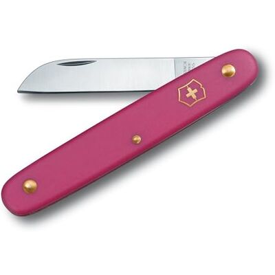 Victorinox Bloemenmes voor tuinwerk, roestvrije rechte rand, universele Bloemistenmes met 95 mm nylon handvat voor het snoeien van bloemen en planten, ideaal voor tuin en Victorinox Bloemenmes voor tuinwerk, roestvrije rechte rand, universele Bloemistenmes met 95 mm nylon handvat voor het snoeien van bloemen en planten, ideaal voor tuin en