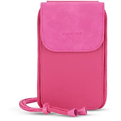 Expatrié Amelie Telefoontas voor dames, telefoonhoes voor festival en reizen, mini-schoudertas, tas van PU-leer, roze, één maat, Roze Taille unique Expatrié Amelie Telefoontas voor dames, telefoonhoes voor festival en reizen, mini-schoudertas, tas van PU-leer, roze, één maat, Roze Taille unique