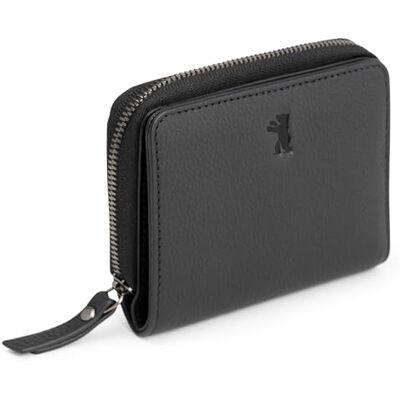Berliner Bags Sara Kleine portemonnee voor dames, echt leer, koffer Zachte lederen portemonnee met twee kleppen, geschikt voor handtassen en schoudertassen, 8 kaartvakken Berliner Bags Sara Kleine portemonnee voor dames, echt leer, koffer Zachte lederen portemonnee met twee kleppen, geschikt voor handtassen en schoudertassen, 8 kaartvakken