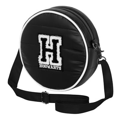 Harry Potter H-Padding ronde tas zwart, zwart, Talla única, ronde tas Padding H, zwart., Padding H ronde tas Harry Potter H-Padding ronde tas zwart, zwart, Talla única, ronde tas Padding H, zwart., Padding H ronde tas