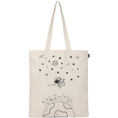 Eco Right Esthetische canvas draagtas voor dames, schattig, modieus en herbruikbaar, katoenen tassen voor school, winkelen, sportschool, bibliotheek en strand, perfect voor oma, Eco Right Esthetische canvas draagtas voor dames, schattig, modieus en herbruikbaar, katoenen tassen voor school, winkelen, sportschool, bibliotheek en strand, perfect voor oma,