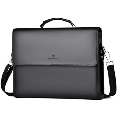 FANDARE Documententas van kunstleer voor heren, schoudertas voor 12,9 inch laptop, handtas, werktas, handtas, schoudertas L FANDARE Documententas van kunstleer voor heren, schoudertas voor 12,9 inch laptop, handtas, werktas, handtas, schoudertas L