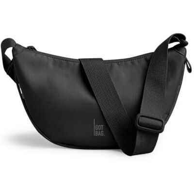 GOT BAG Moon Bag Small Sac Demi-Lune Imperméable Bandoulière Ajustable (black monochrome) GOT BAG Moon Bag Small Sac Demi-Lune Imperméable Bandoulière Ajustable (black monochrome)