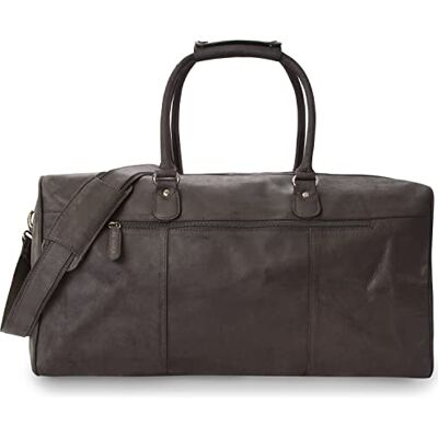 LEABAGS Weekender voor dames en heren, reistas van hoogwaardig echt leer, sporttas van 40 liter, plunjezak, sporttas, trainingstas, vliegtuigtas, groot, Natuur Zwart, LEABAGS Weekender voor dames en heren, reistas van hoogwaardig echt leer, sporttas van 40 liter, plunjezak, sporttas, trainingstas, vliegtuigtas, groot, Natuur Zwart,