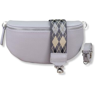 NURPELLE Heuptas van echt leer voor dames, elegante heuptas met brede, afneembare/verstelbare riem, schoudertas voor dames, hoogwaardige schoudertas, multifunctionele tas voor, Lichtgrijs-4, NURPELLE Heuptas van echt leer voor dames, elegante heuptas met brede, afneembare/verstelbare riem, schoudertas voor dames, hoogwaardige schoudertas, multifunctionele tas voor, Lichtgrijs-4,