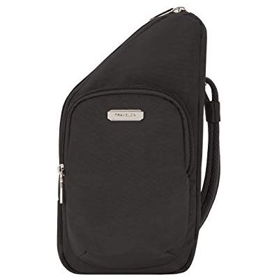 Travelon Antidiefstal Essentials Compacte schoudertas, zwart, eenheidsmaat Travelon Antidiefstal Essentials Compacte schoudertas, zwart, eenheidsmaat
