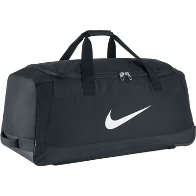 Nike Club Team Swoosh Rollertas, zwart (wit), 82 x 35 x 38 cm, 120 liter, grote sporttas Nike Club Team Swoosh Rollertas, zwart (wit), 82 x 35 x 38 cm, 120 liter, grote sporttas