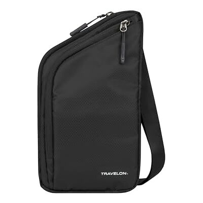 Travelon World Travel Essentials Uniseks schoudertas, zwart., Eén maat, Modern Travelon World Travel Essentials Uniseks schoudertas, zwart., Eén maat, Modern
