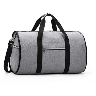 AHUFGN Sac de voyage grande capacité sac de voyage pour homme sac de rangement à bandoulière femme imperméable Oxford pliable grand sac de voyage homme sac de bagage, gris, One Size AHUFGN Sac de voyage grande capacité sac de voyage pour homme sac de rangement à bandoulière femme imperméable Oxford pliable grand sac de voyage homme sac de bagage, gris, One Size