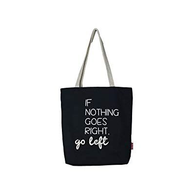 hello-bags Handtas, zwart, 38 cm, stoffen tas en strandtas hello-bags Handtas, zwart, 38 cm, stoffen tas en strandtas