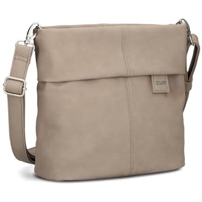 Zwei Mademoiselle.M M8 Crossbody Bag Dameshandtas van kunstleer met geheim vak en hoofdvak met ritssluiting, korte en lange afneembare schouderriem Zwei Mademoiselle.M M8 Crossbody Bag Dameshandtas van kunstleer met geheim vak en hoofdvak met ritssluiting, korte en lange afneembare schouderriem