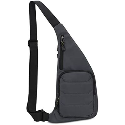 FANDARE Ultralichte schoudertassen voor wandelen, sport, sportschool, kleine schoudertassen voor dames en heren, grijs B, L, reisrugzakken FANDARE Ultralichte schoudertassen voor wandelen, sport, sportschool, kleine schoudertassen voor dames en heren, grijs B, L, reisrugzakken