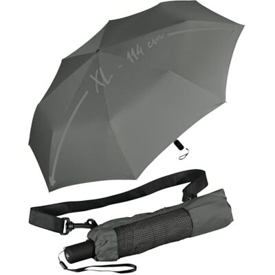 iX-brella XXL zakparaplu met schoudertas, grijs., Zakparaplu XXL iX-brella XXL zakparaplu met schoudertas, grijs., Zakparaplu XXL