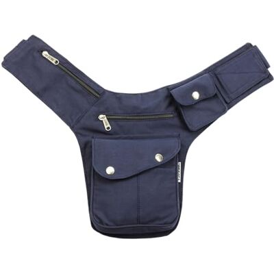 Freak Scene Buddy Buddy Premium heuptas met 28 modellen, heuptas, blauw, zilver, blauw zilver Freak Scene Buddy Buddy Premium heuptas met 28 modellen, heuptas, blauw, zilver, blauw zilver