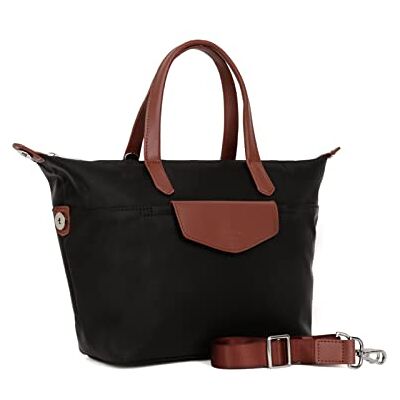 Hexagona Garni Kofslederkorst Paris Pop Collection Marine Nylon Handtas Kleine Schoudertas L: 46 x H: 28,5 x D: 14 cm, Donkerbruin, L: 46 x H: 28,5 x D: 14 cm, Hexagona Garni Kofslederkorst Paris Pop Collection Marine Nylon Handtas Kleine Schoudertas L: 46 x H: 28,5 x D: 14 cm, Donkerbruin, L: 46 x H: 28,5 x D: 14 cm,
