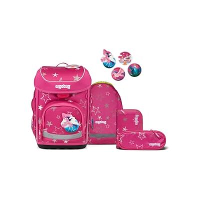 ergobag Cubo Ergonomische schooltassenset, klassiek, 5-delig, 1e klasse, sterrenbeer, roze, eenheidsmaat, schooltassenset ergobag Cubo Ergonomische schooltassenset, klassiek, 5-delig, 1e klasse, sterrenbeer, roze, eenheidsmaat, schooltassenset