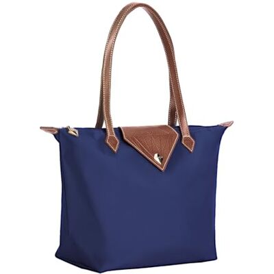 BOJLY Oxford Dames Opvouwbare Schoudertas Grote Capaciteit Handtas Nylon Dames Winkelen Opvouwbare Tote Strand Reistas Waterdicht Casual Blauw, S, Casual, Elegant BOJLY Oxford Dames Opvouwbare Schoudertas Grote Capaciteit Handtas Nylon Dames Winkelen Opvouwbare Tote Strand Reistas Waterdicht Casual Blauw, S, Casual, Elegant