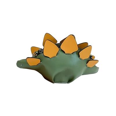 PORRASSO Schoudertas voor dames, creatief, schoudertas, dinosaurus, vorm, handtas, verstelbare riem, crossbody tas, groen, L, elegant PORRASSO Schoudertas voor dames, creatief, schoudertas, dinosaurus, vorm, handtas, verstelbare riem, crossbody tas, groen, L, elegant